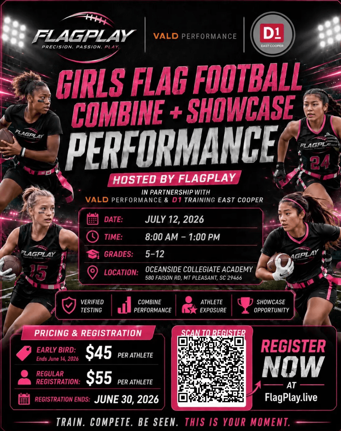 CANCELLED — Girls Flag Football Combine + Showcase