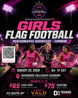 CANCELLED — Girls Flag Football Performance Showcase + Combine